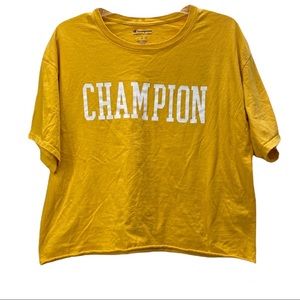 Champion Cropped T-Shirt Sz Large